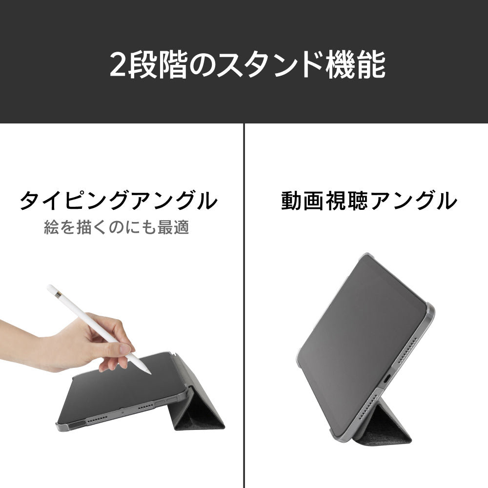 for iPad背面クリア フリップシェルケース(販売終了)