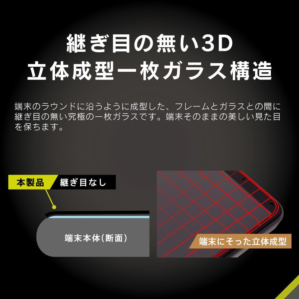 for Xpeira 黄色くならないブルーライト低減 立体成型シームレスガラス(販売終了)