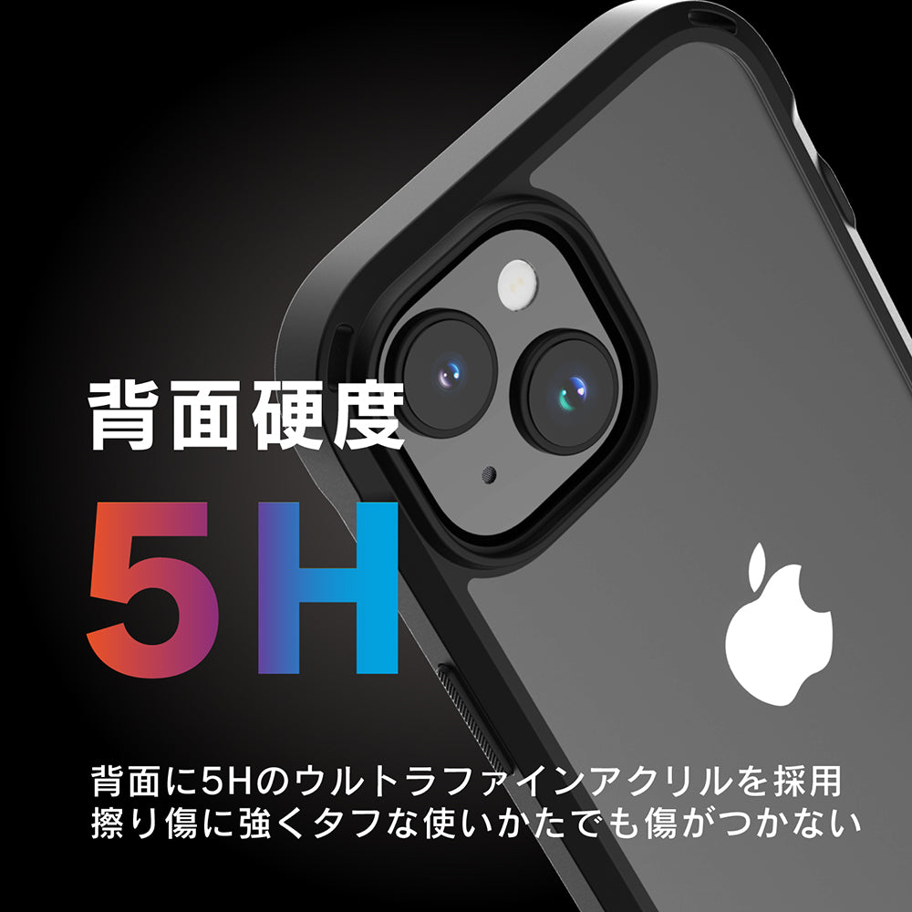 BESPER ベスパー for iPhone 衝撃吸収 ハイブリッドケース-ブラック