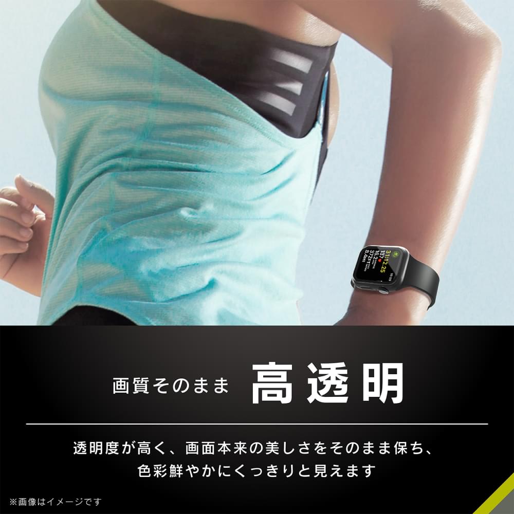 for Apple Watch 高透明 ガラス一体型防水PCケース