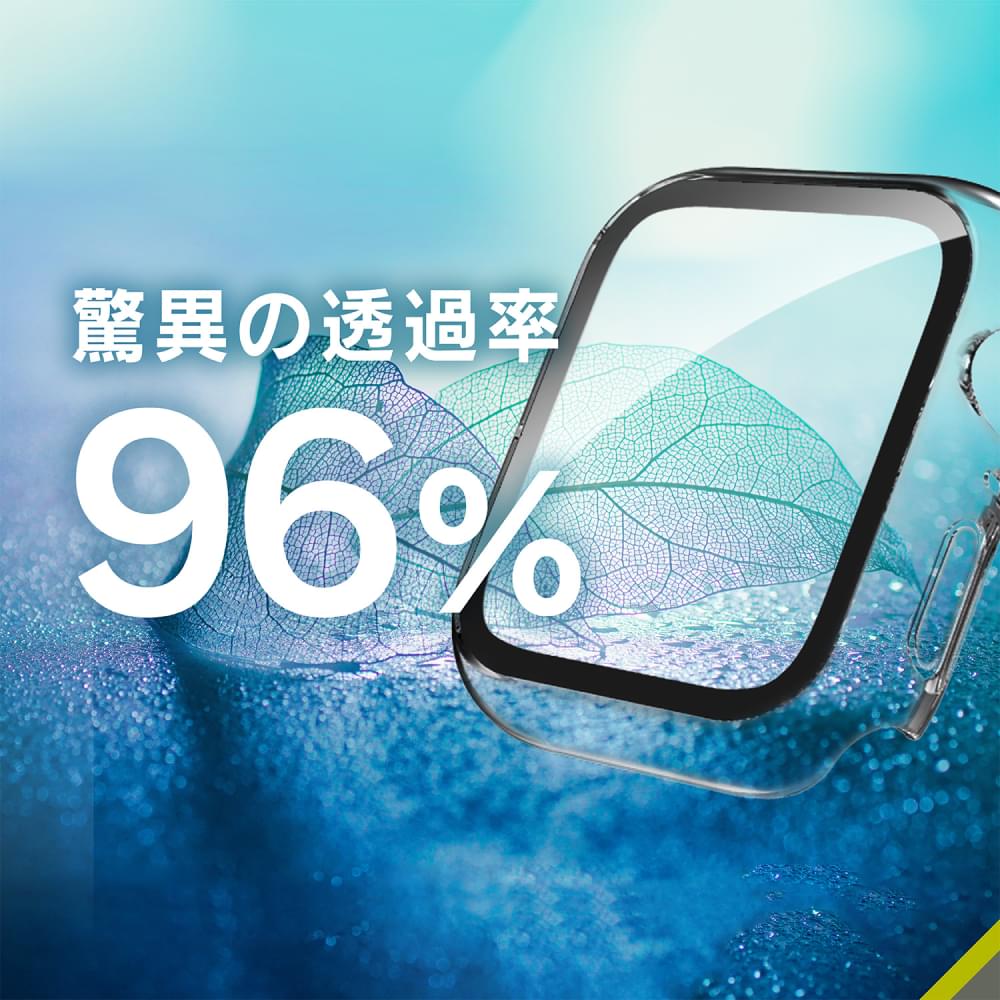 for Apple Watch 超透明 ガラス一体型防水PCケース