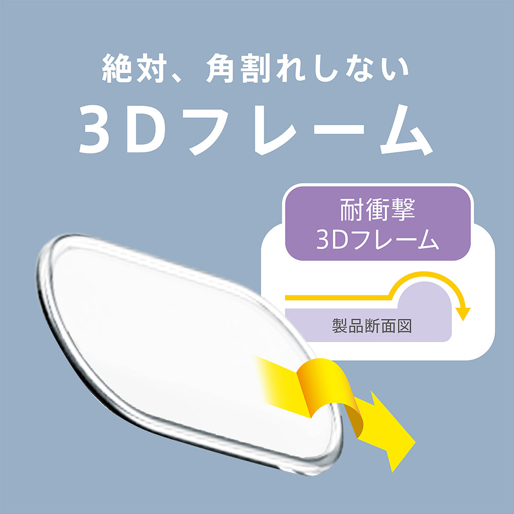 ajouter アジュテ for Pixel 高透明 衝撃吸収 レンズ保護フレームガラス