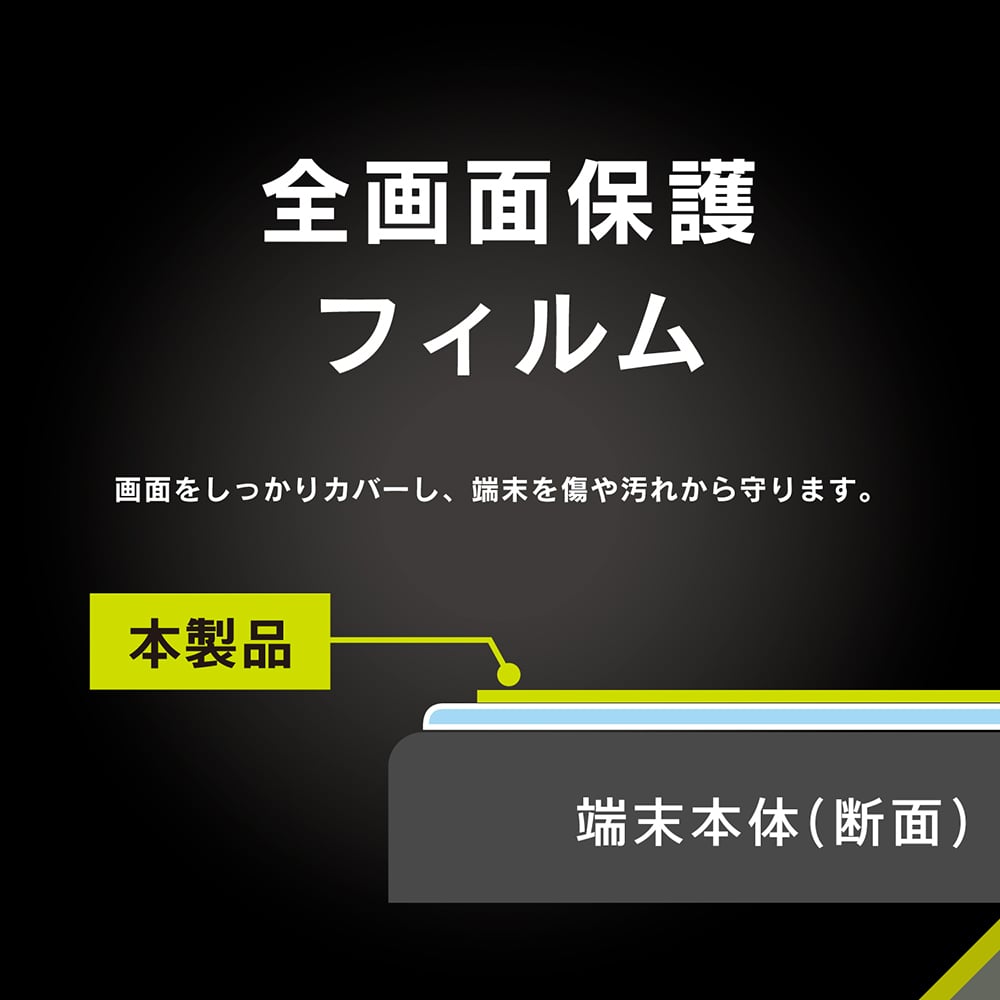 for iPhone のぞき見防止 画面保護フィルム 位置ピタ