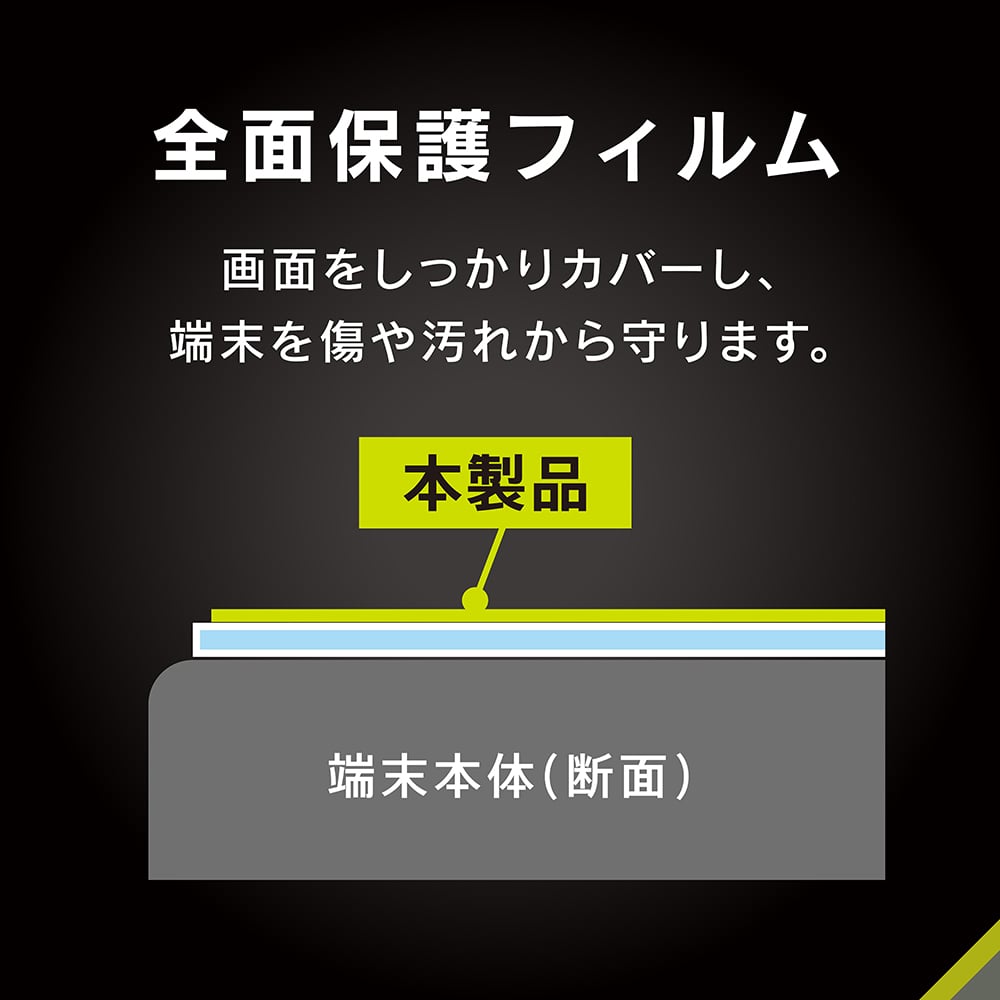 for AQUOS ブルーライト低減 画面保護フィルム 位置ピタ