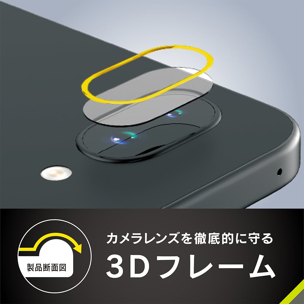 for Pixel スーパークリア 衝撃吸収 レンズ保護フレームガラス