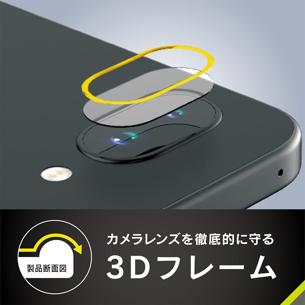 for Pixel スーパークリア 衝撃吸収 レンズ保護フレームガラス