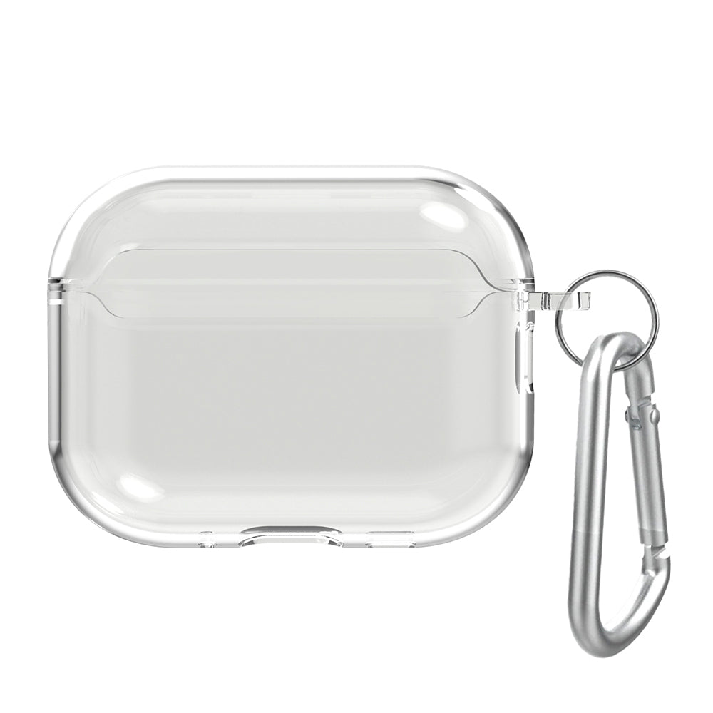 【予約製品】for AirPods Pro 3 衝撃吸収 クリアTPUケース カラビナ付き
