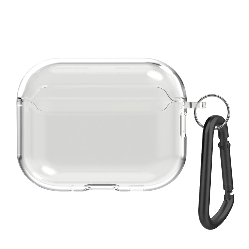 【予約製品】for AirPods Pro 3 衝撃吸収 クリアTPUケース カラビナ付き