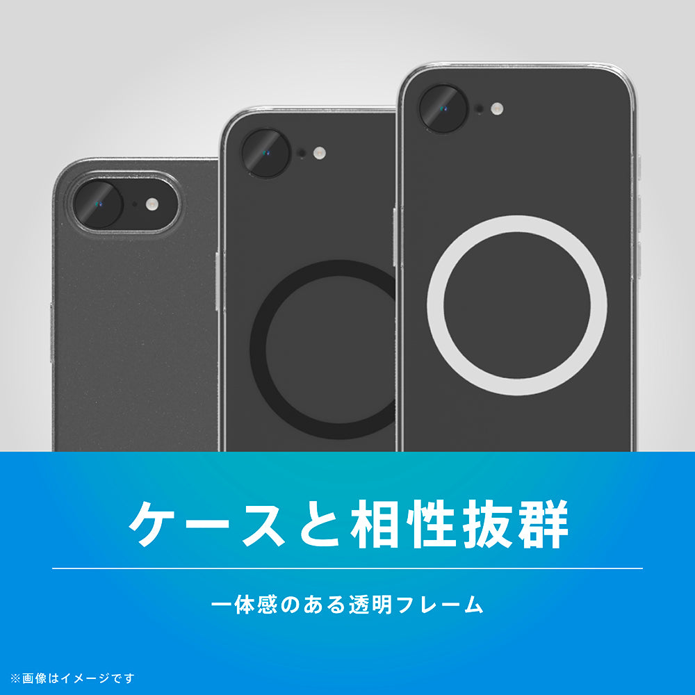 iPhone 透明フレーム 高透明 レンズ保護ガラス
