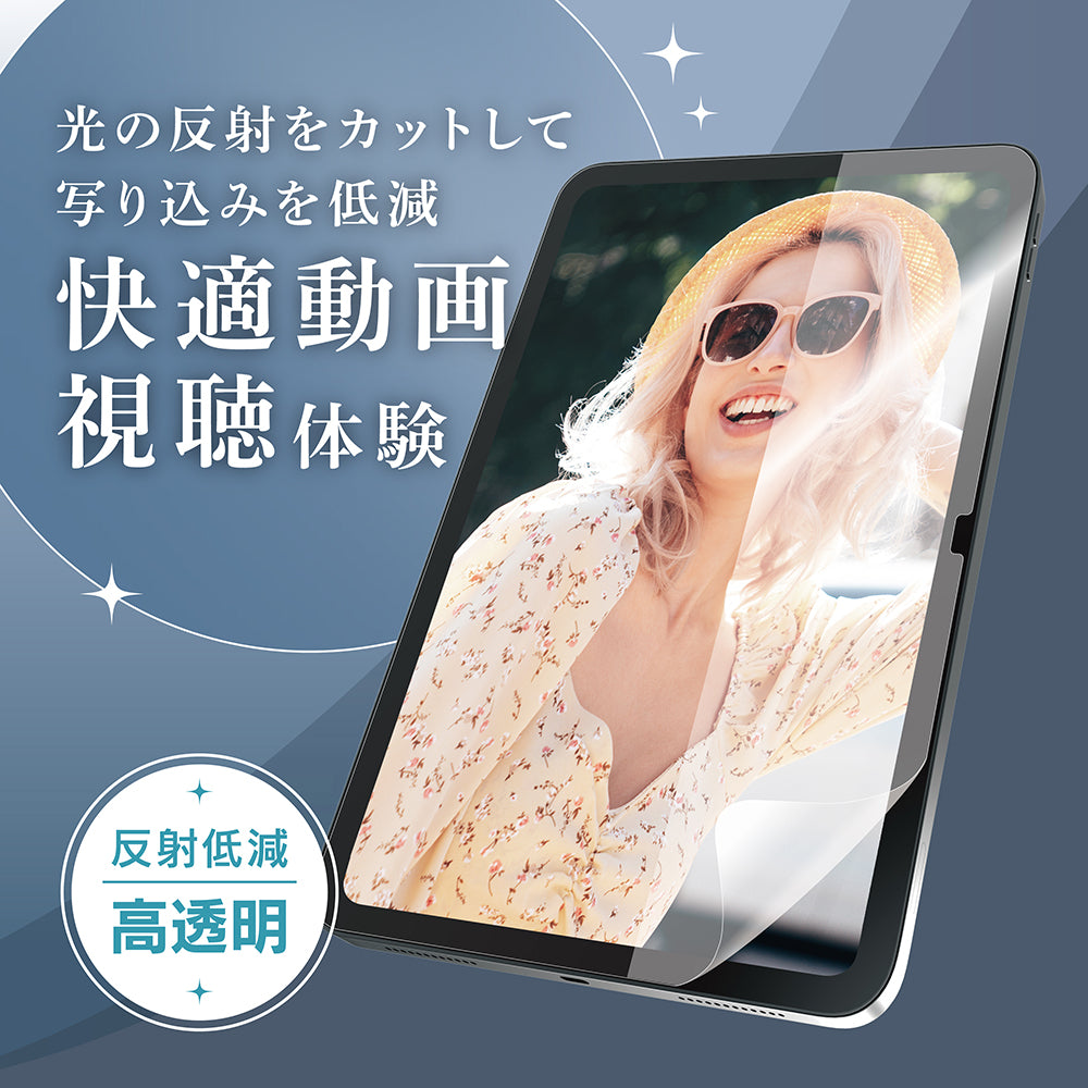 for iPad 超透明反射低減 画面保護フィルム 位置ピタ