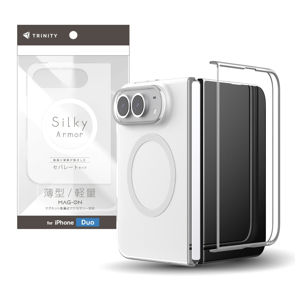 予約製品】for iPhone Duo [Silky Armor] マグネット吸着式
