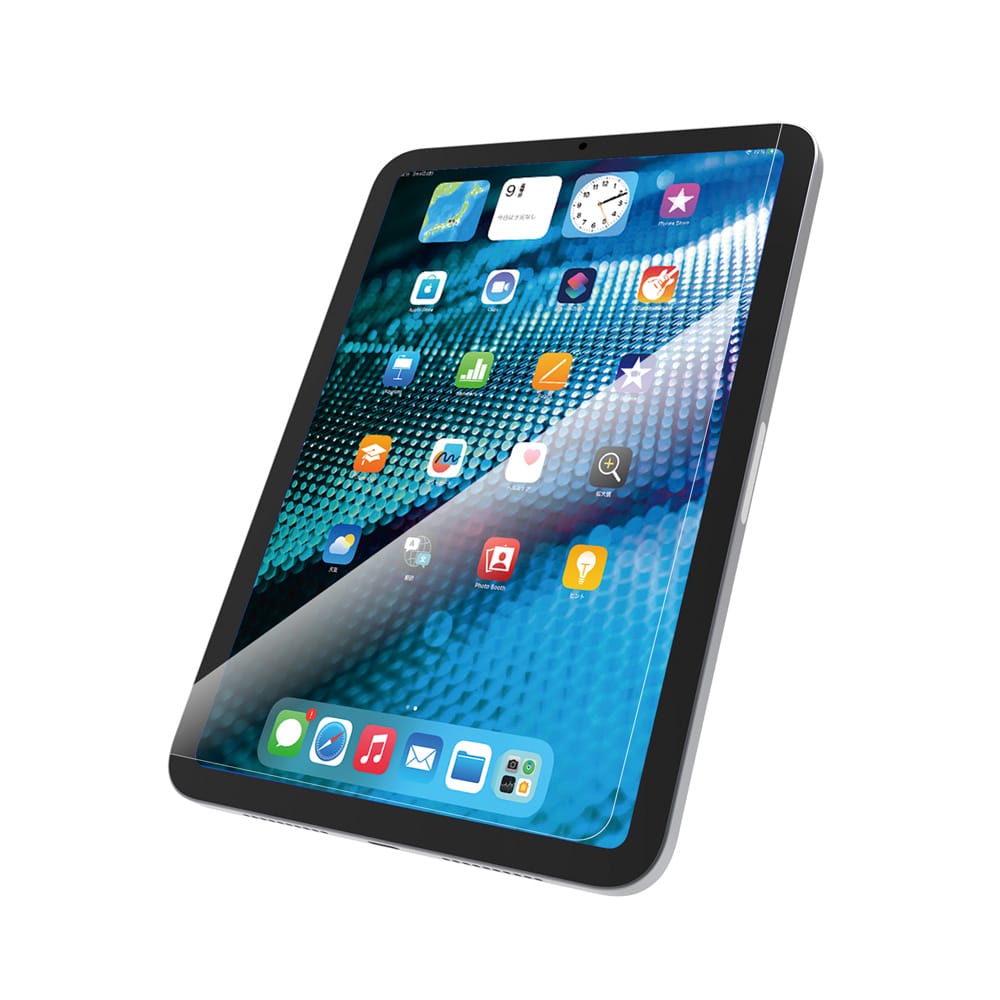 for iPad黄色くないブルーライト低減 画面保護強化ガラス 位置ピタ エコパッケージ