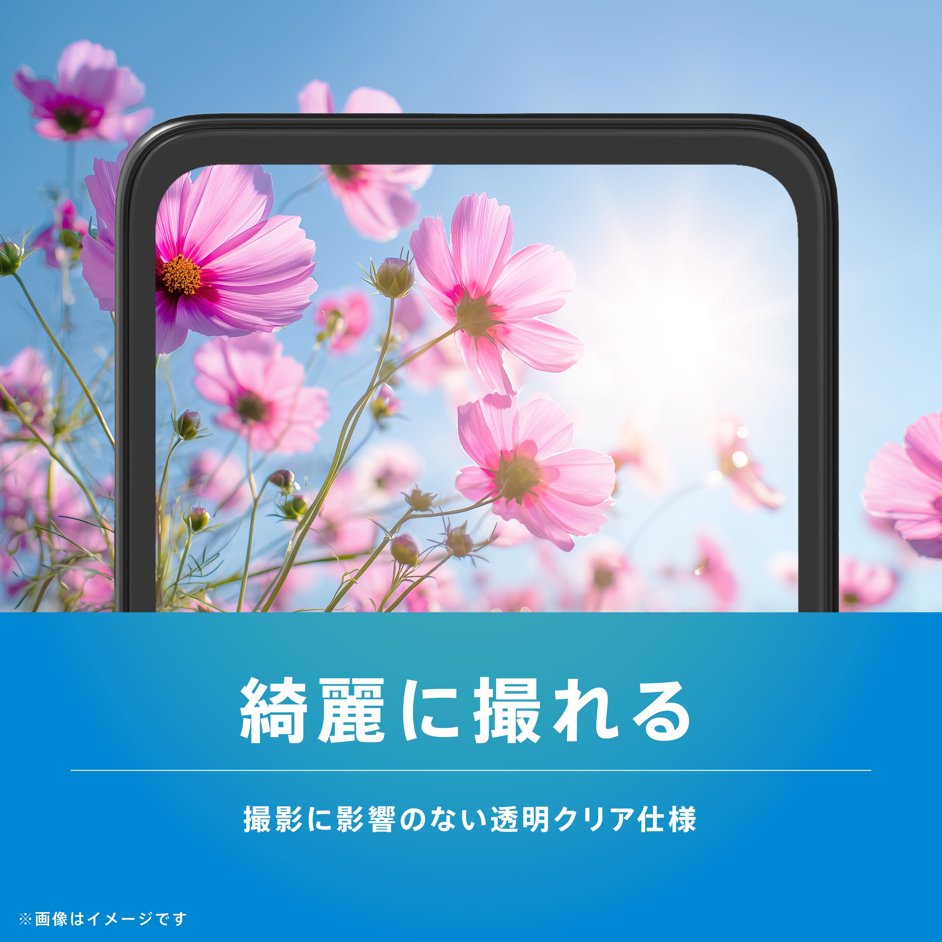 for iPhone【カメラレンズ保護ガラスセット】ケースとの相性抜群 ブルーライトカット 画面保護強化ガラス エコパッケージ