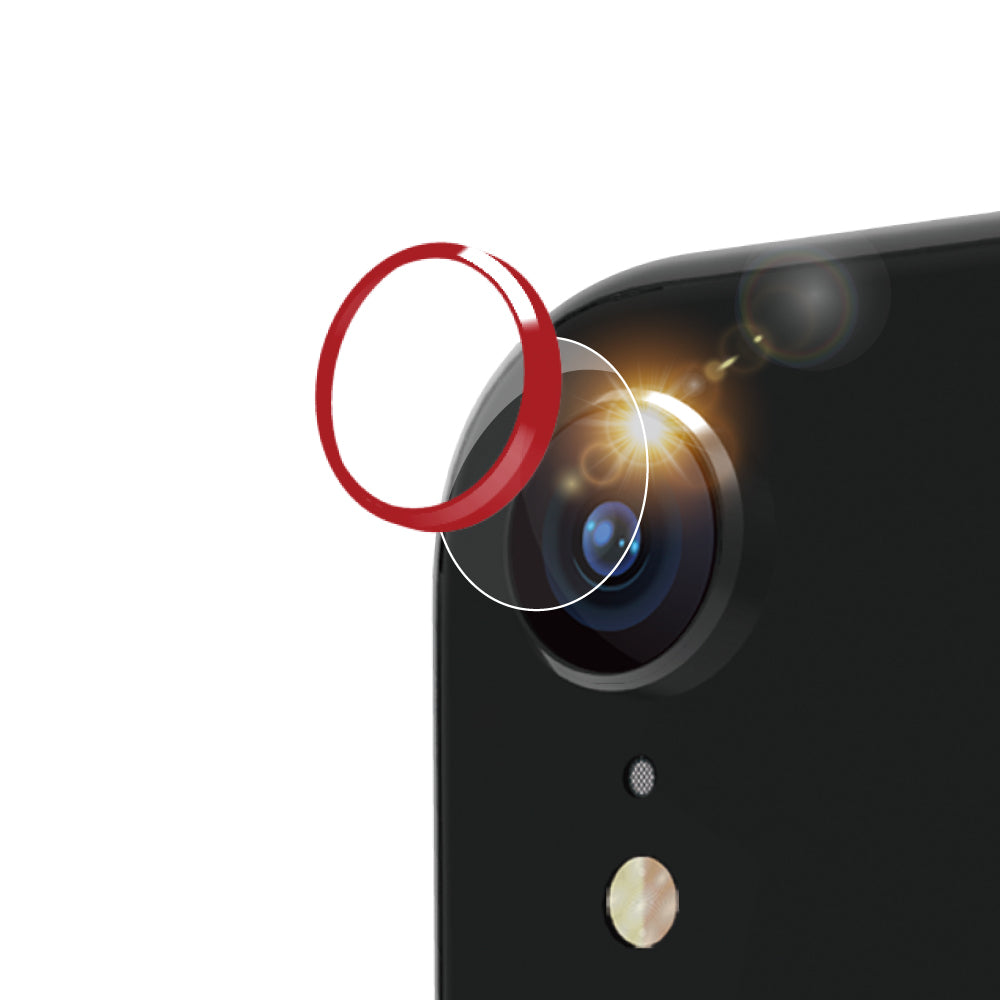 for iPhone [Lens Bumper Plus] カメラレンズ保護アルミフレーム＆ガラスコーティングフィルムセット（販売終了）