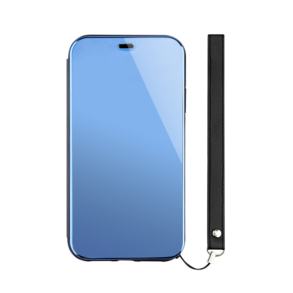 for iPhone [FlipShell] 衝撃吸収クリアミラーフリップシェルケース（販売終了）