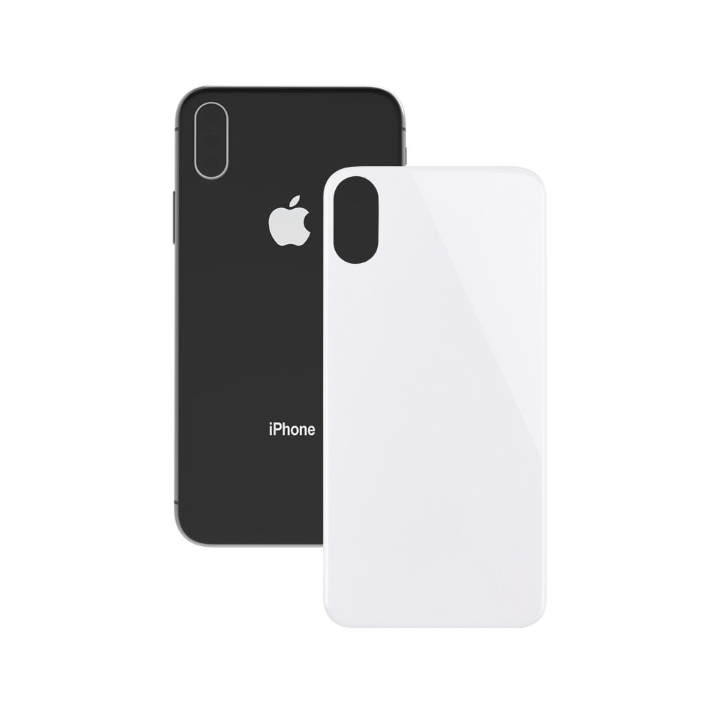 iPhone X ホワイト 背面・画面傷あり iPhoneXR 背面用 フィルム ガラスフィルム 2枚セット アイフォン
