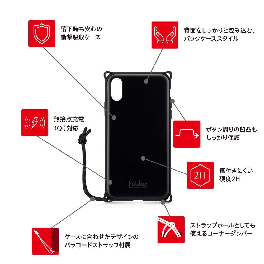 for iPhone [Fablex] 衝撃吸収ファブリックケース（販売終了）