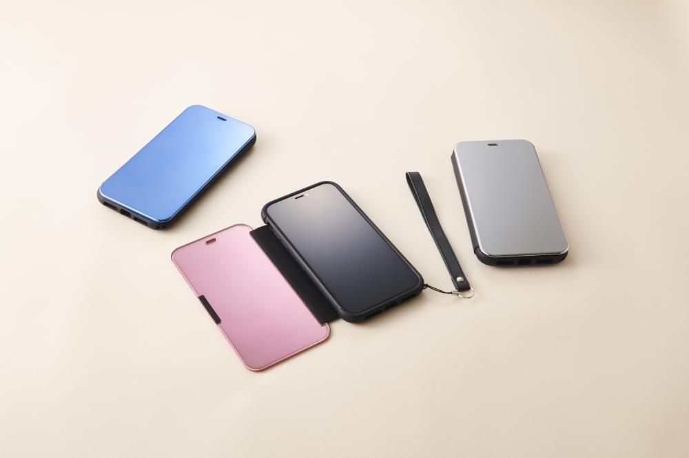 for iPhone [FlipShell] 衝撃吸収クリアミラーフリップシェルケース
