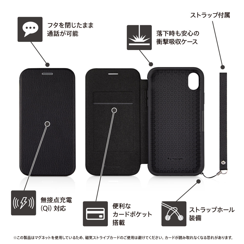for iPhone [FlipShell] 衝撃吸収クラリーノフリップシェルケース（販売終了）