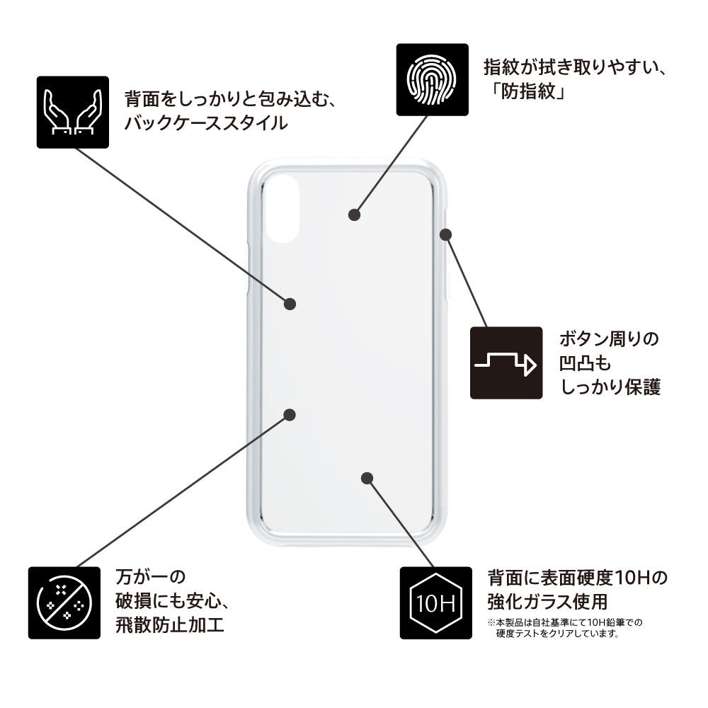 for iPhone [GLASSICA] 背面ガラスケース(Gorilla ガラス)（販売終了）