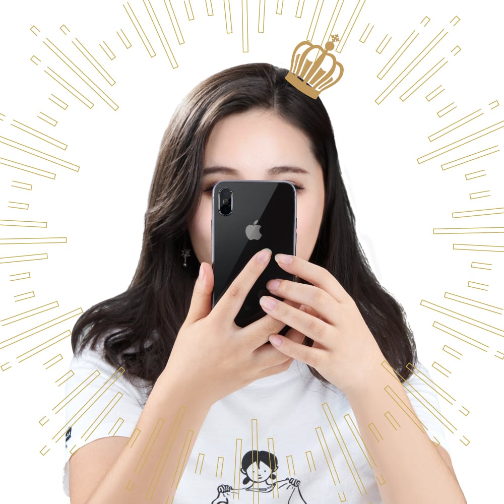 for iPhone [FLEX 3D] ハーフミラーガラス