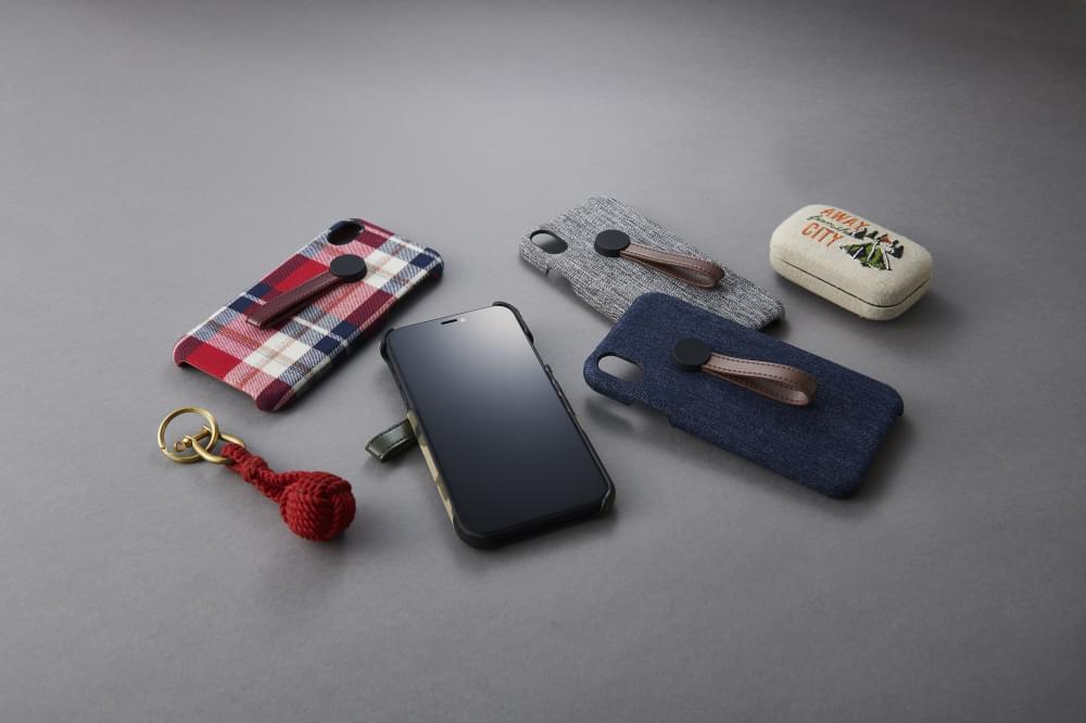 for iPhone [NUNO] ハンドルリング付きファブリックケース（販売終了）