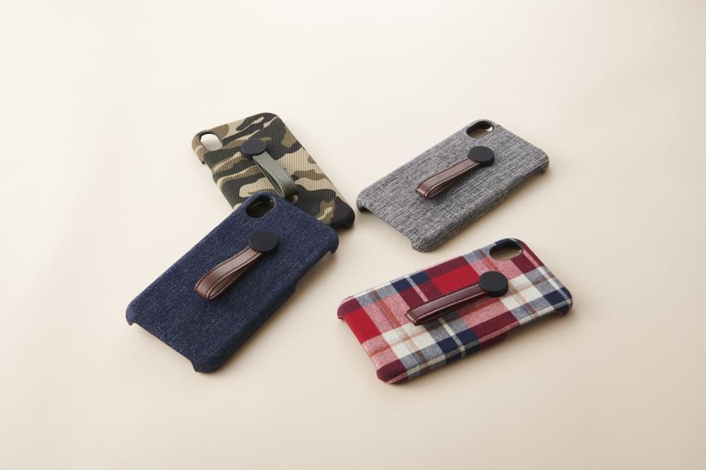 for iPhone [NUNO] ハンドルリング付きファブリックケース（販売終了）