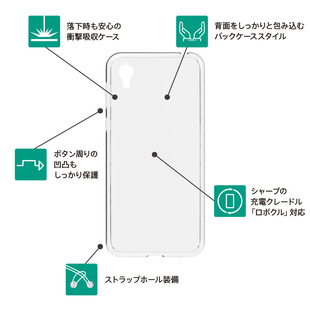 for AQUOS [Turtle] ハイブリッドケース