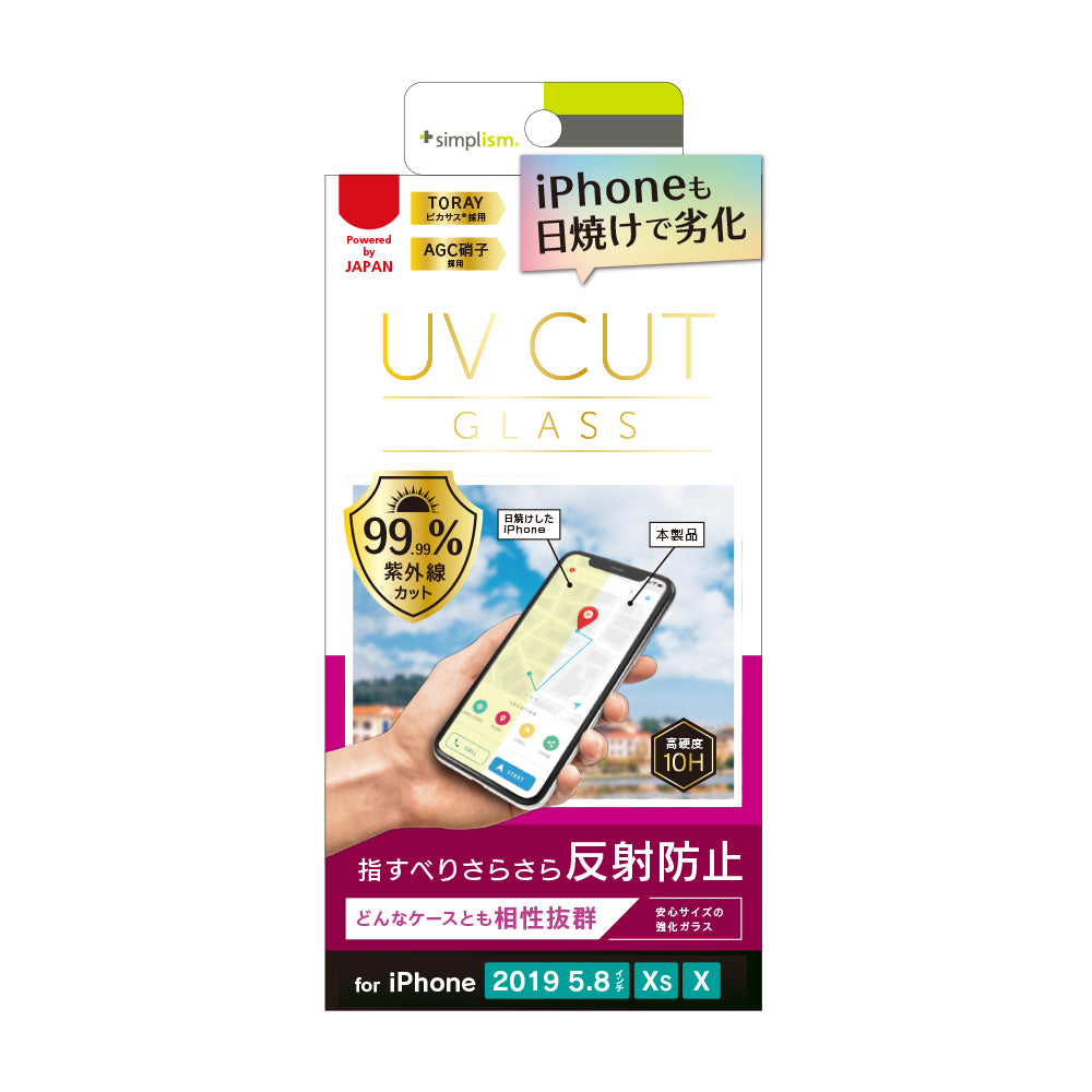 for iPhone UVカットガラス 太陽光からiPhoneのディスプレイを守る 反射防止（販売終了）