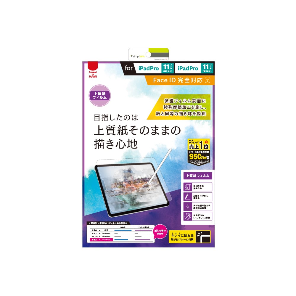 for iPad上質紙そのままの書き心地 液晶保護フィルム 反射防止