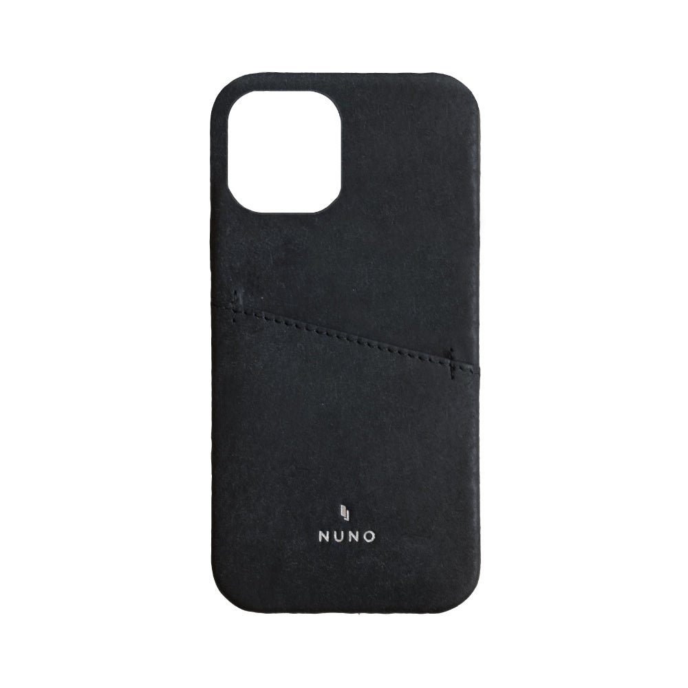 for iPhone用ケース [NUNO] カードポケット付き本革バックケース
