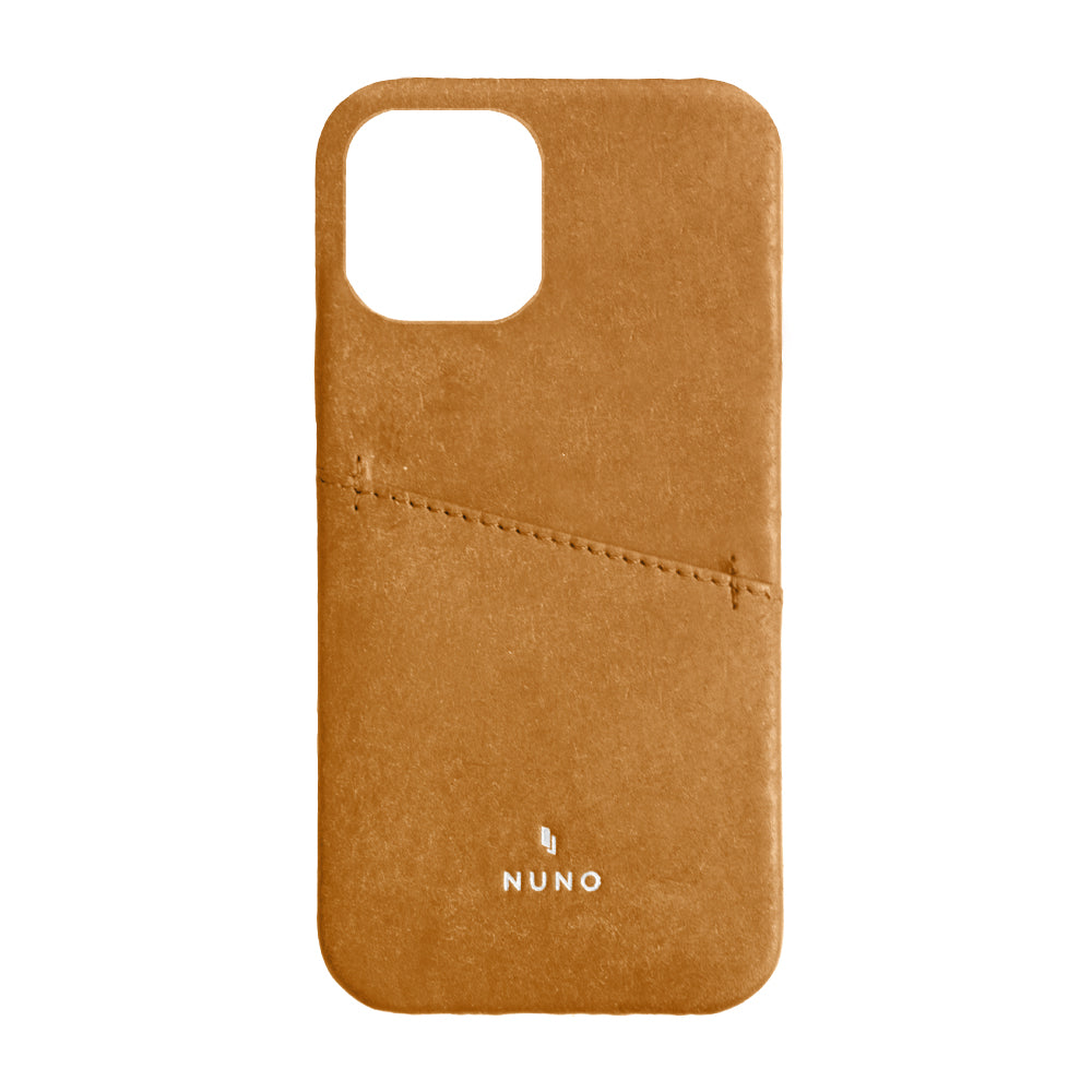 for iPhone用ケース [NUNO] カードポケット付き本革バックケース