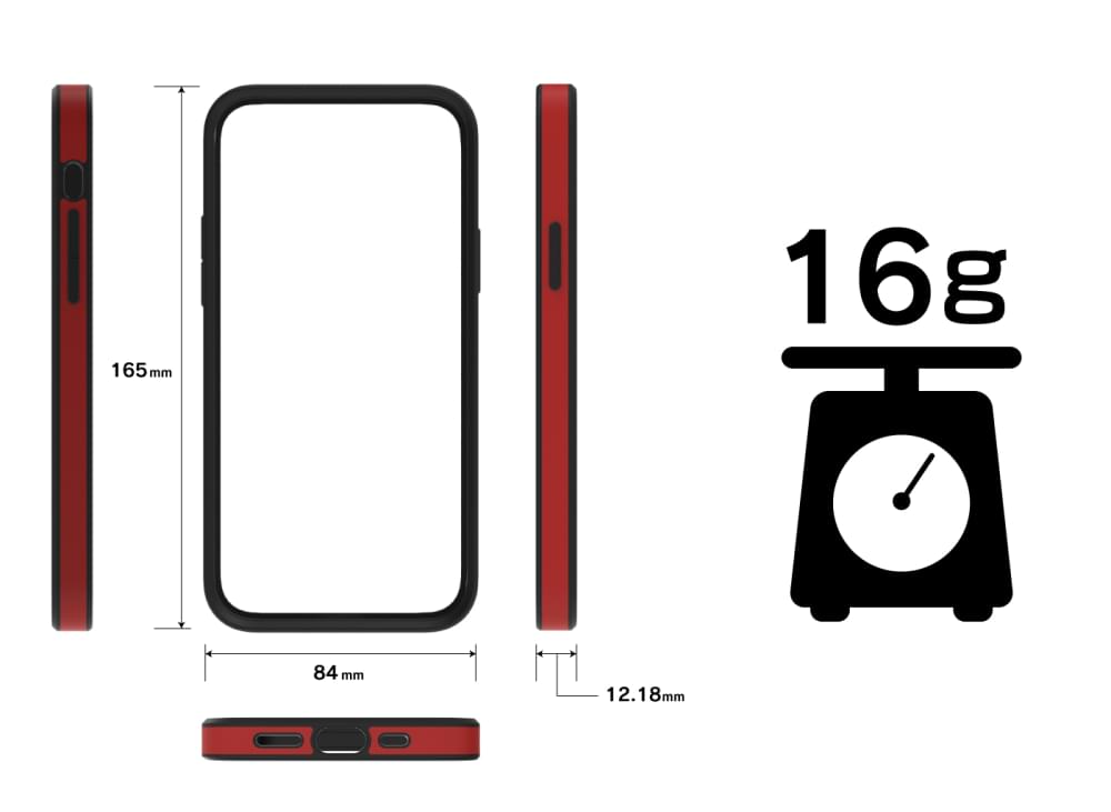 for iPhone [ALINE] 衝撃吸収 バンパーケース 天然木シート（販売終了）