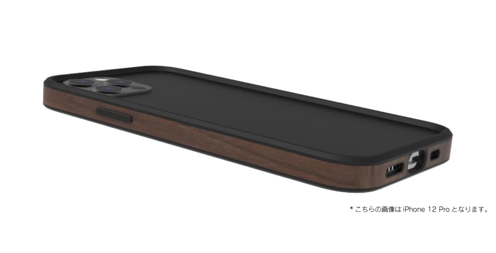 for iPhone [ALINE] 衝撃吸収 バンパーケース 天然木シート（販売終了）