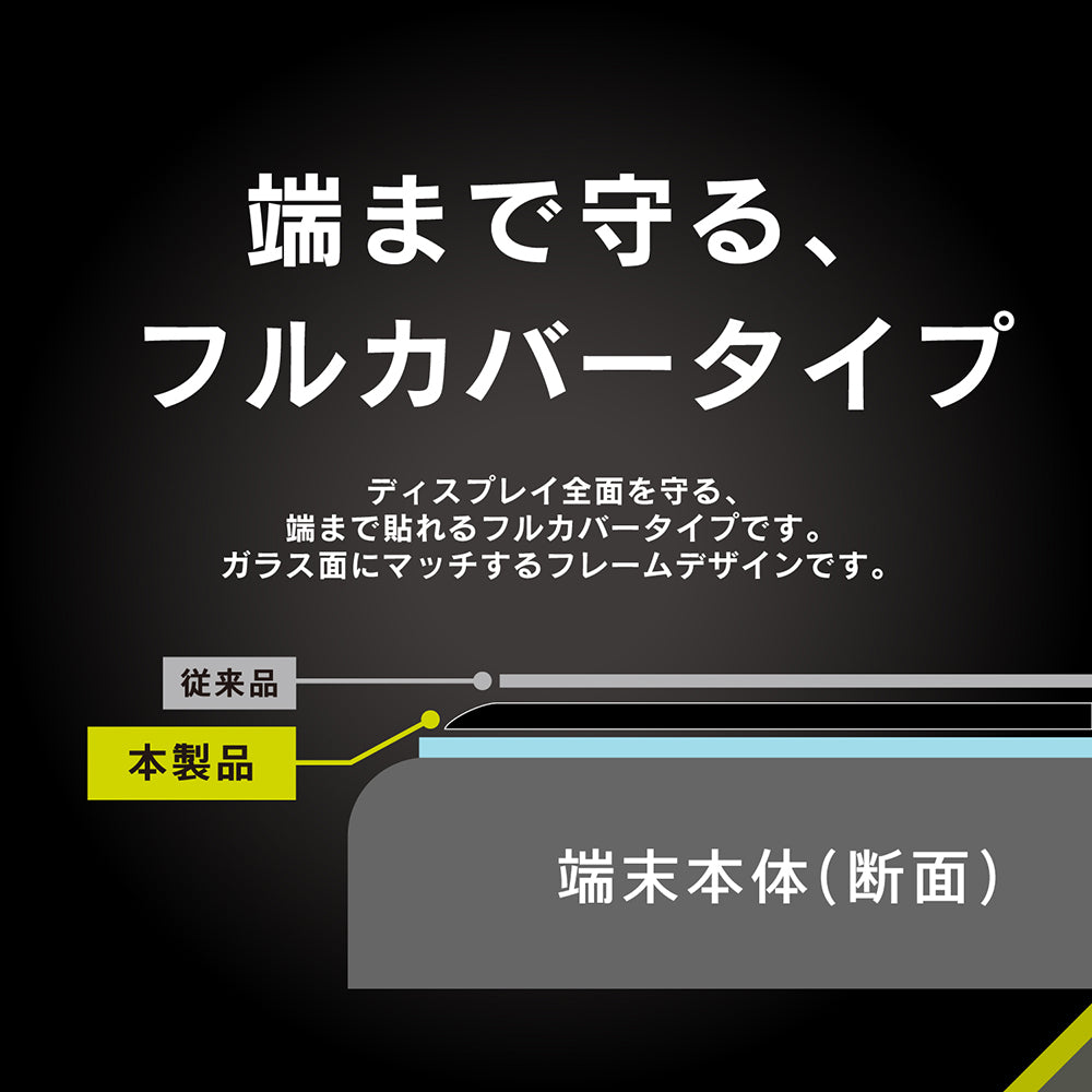 for iPhone [FLEX 3D] 反射防止 ブルーライト低減 複合フレームガラス（販売終了）