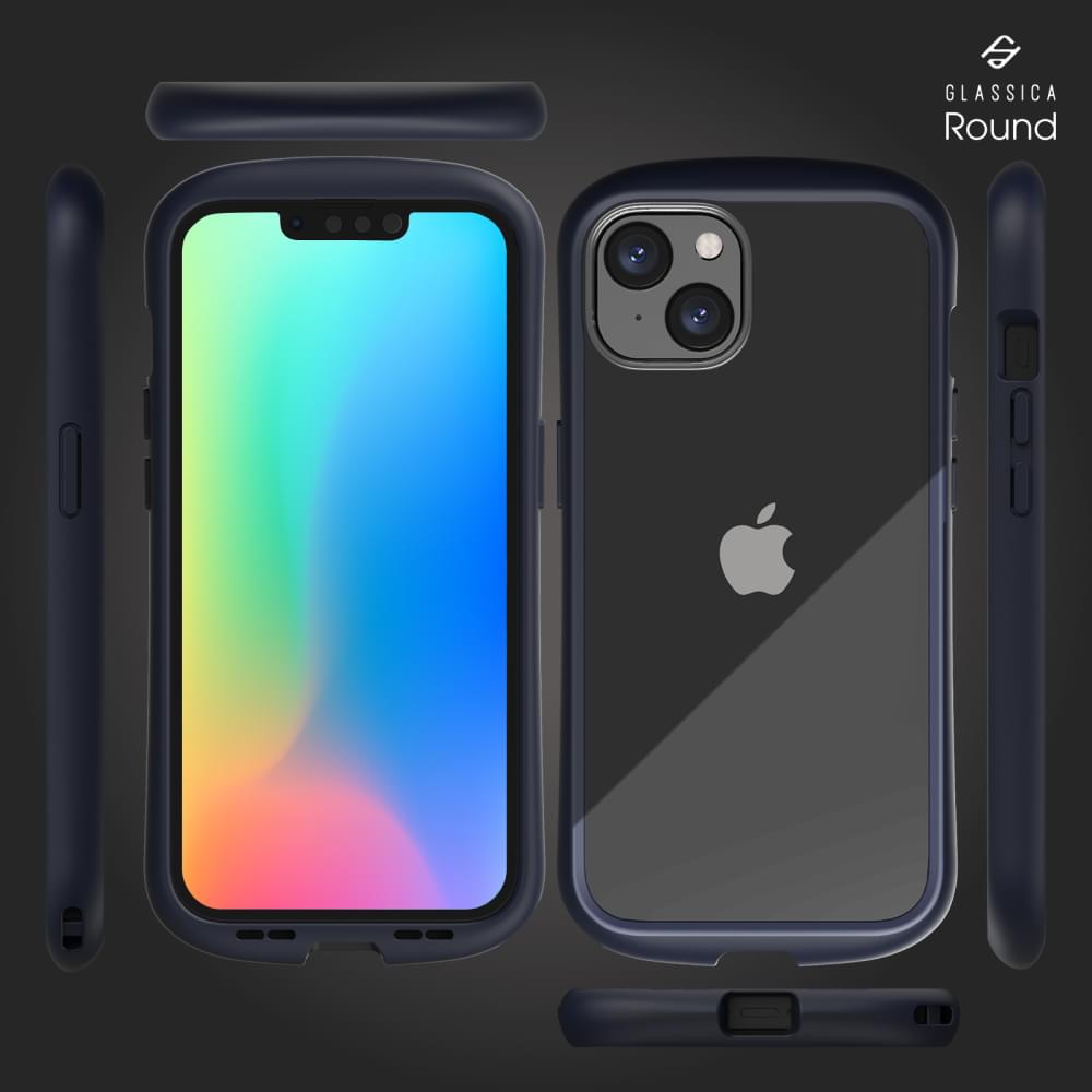 for iPhone [GLASSICA Round] 耐衝撃 背面ガラスケース（販売終了）