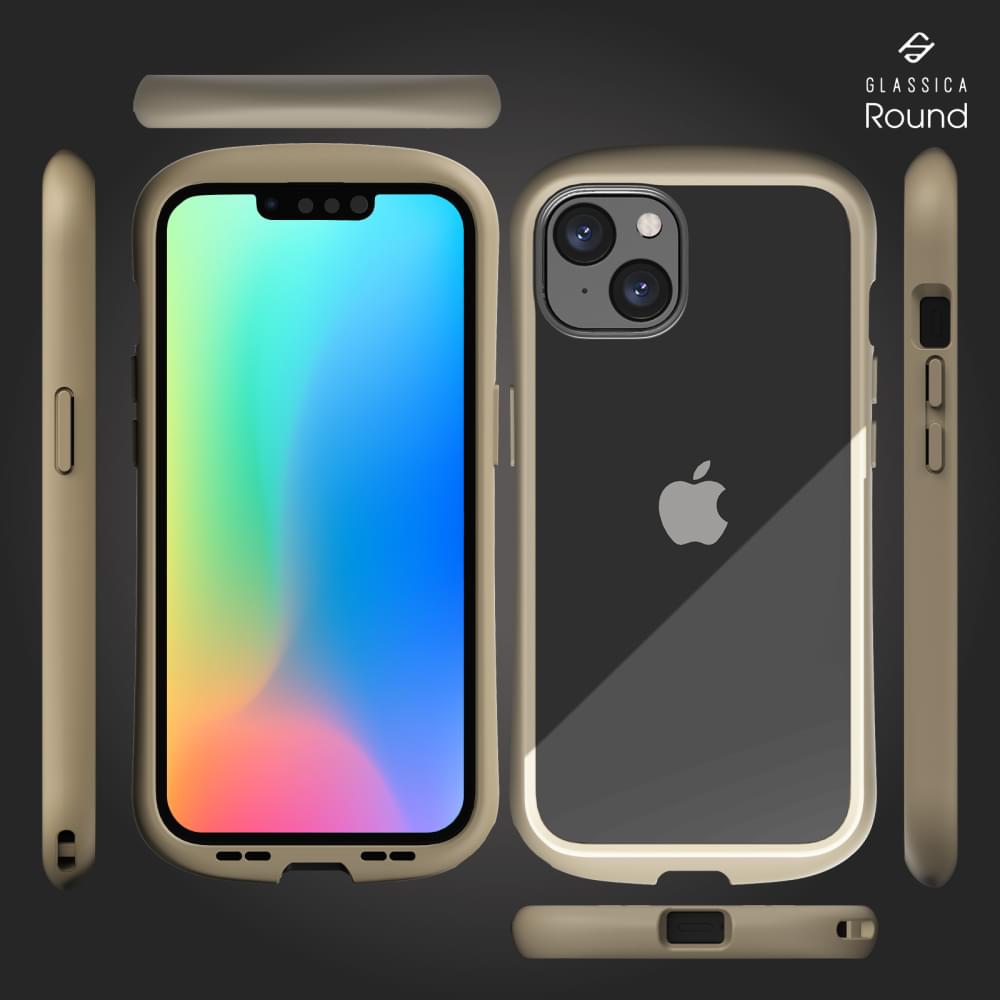 for iPhone [GLASSICA Round] 耐衝撃 背面ガラスケース（販売終了）