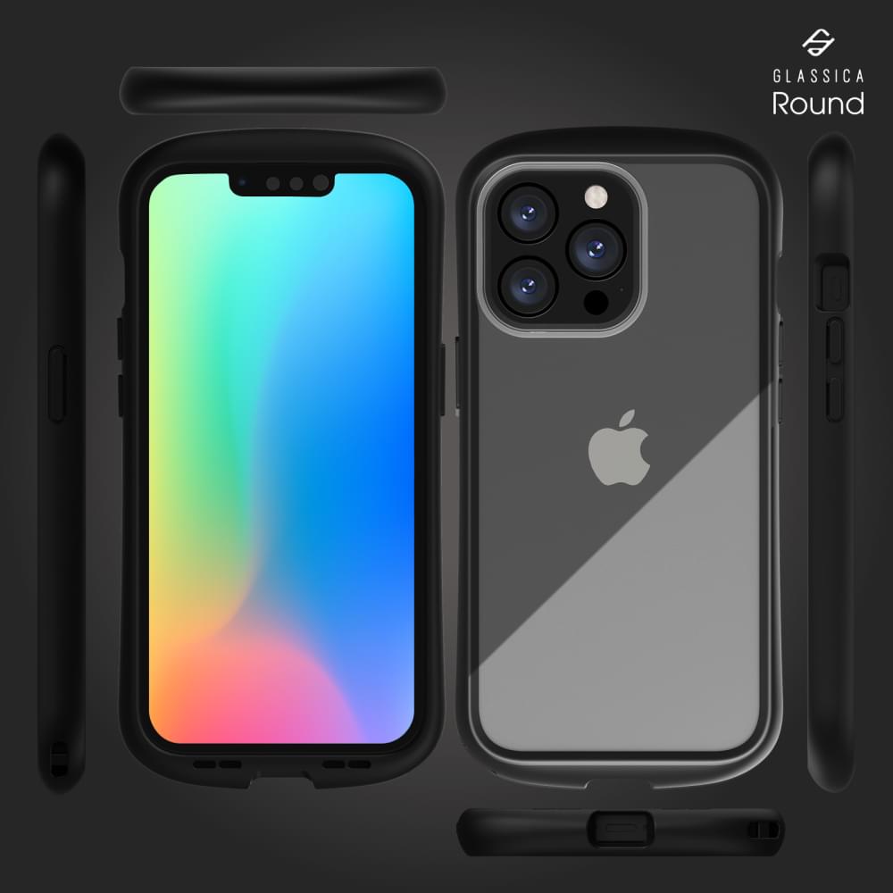for iPhone [GLASSICA Round] 耐衝撃 背面ガラスケース（販売終了）