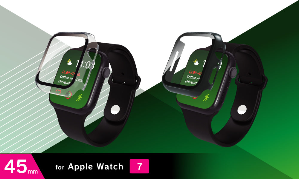 for Apple Watch 高透明 ガラス一体型PCケース