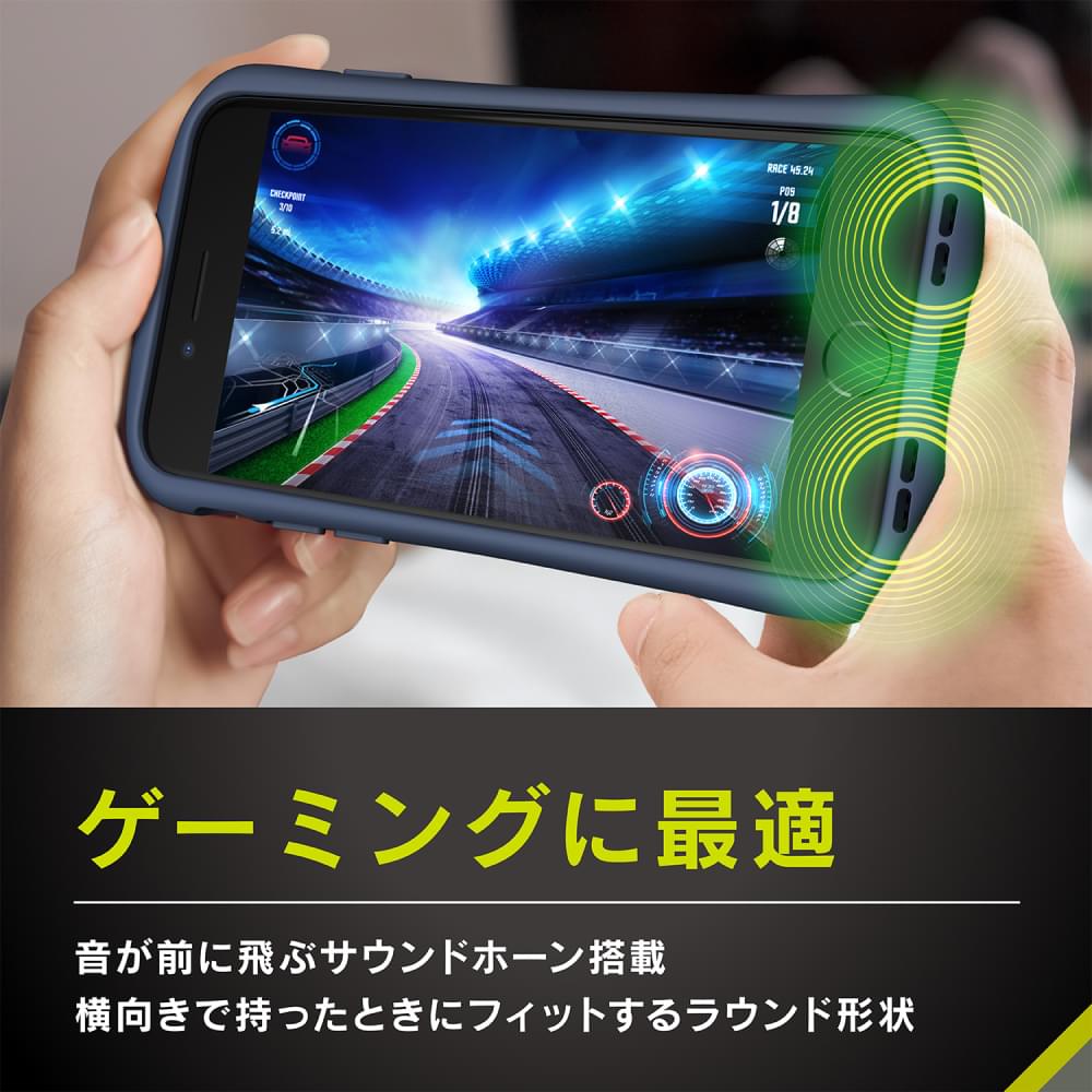 for iPhone [GLASSICA Round] 耐衝撃 背面ガラスケース（販売終了）