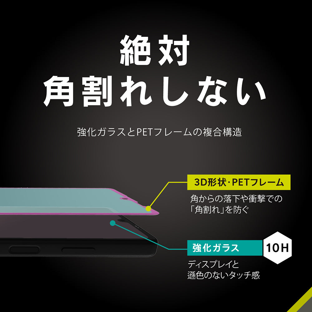 for Xperia [FLEX 3D] 黄色くならないブルーライト低減 複合フレームガラス（販売終了）