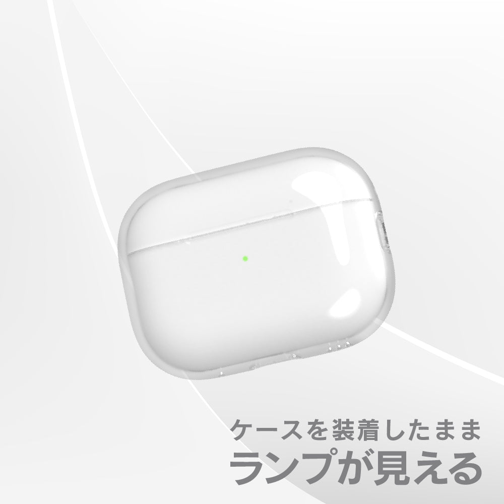 AirPods Pro（第2世代） 衝撃吸収 クリアTPUケース ストラップ付き（販売終了）