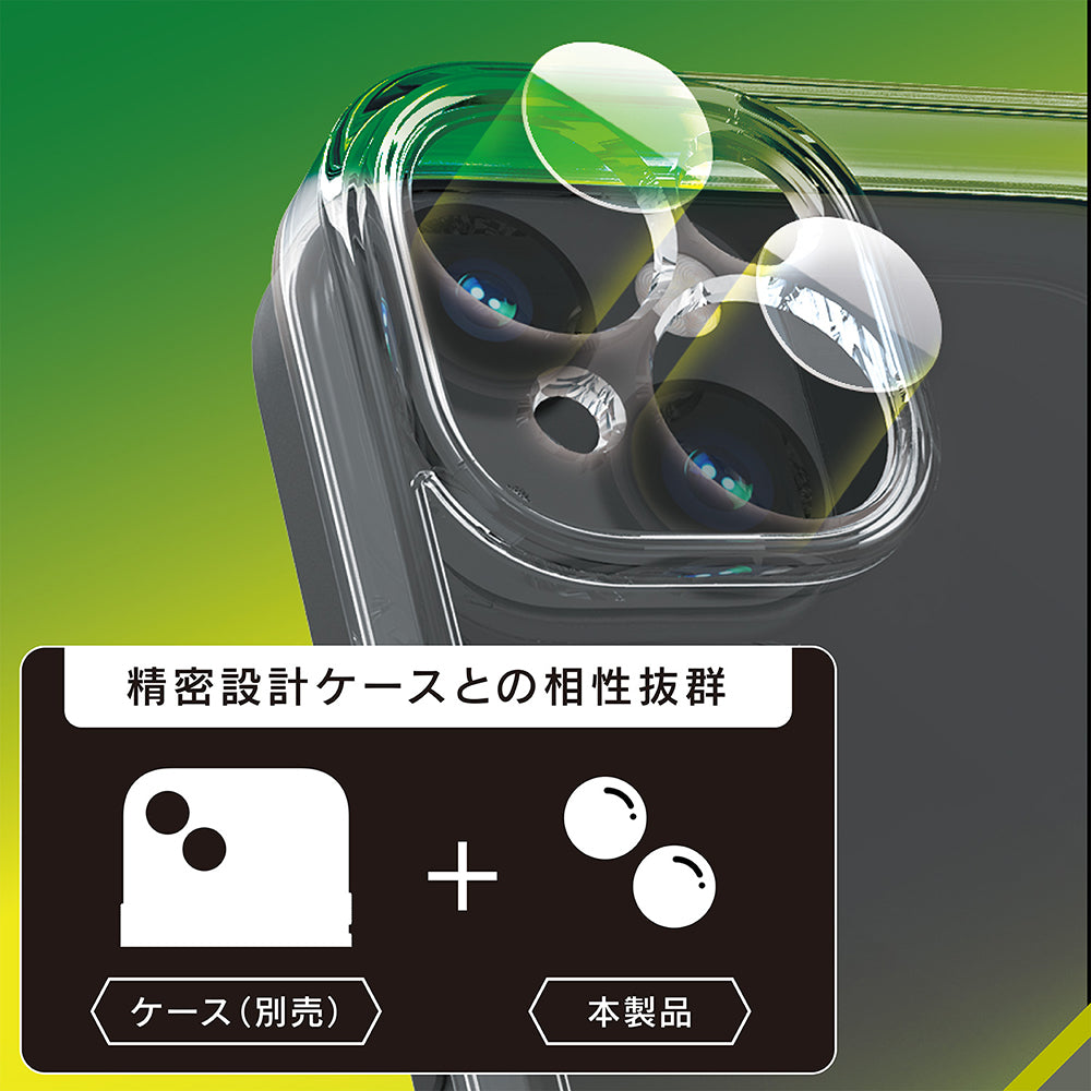 for iPhone 精密設計ケース専用 高透明 レンズ保護ガラス（販売終了）