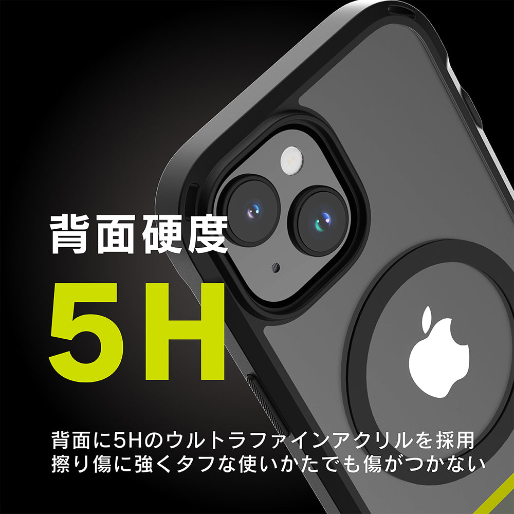 for iPhone [GRAV] MagSafe対応 衝撃吸収 ハイブリッドケース