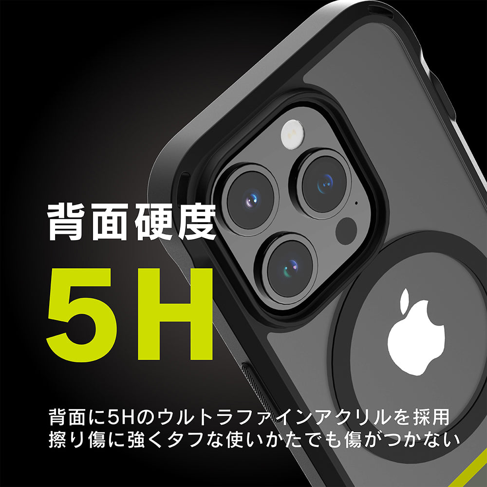 for iPhone [GRAV] MagSafe対応 衝撃吸収 ハイブリッドケース