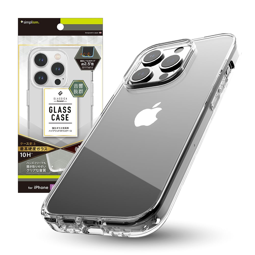 for iPhone [GLASSICA Sound] 背面ガラスケース