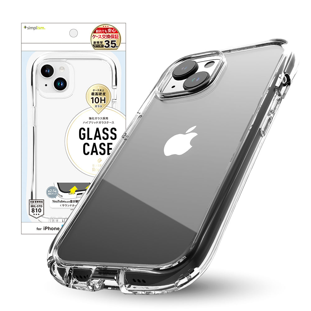 for iPhone [GLASSICA Round] 耐衝撃 背面ガラスケース（販売終了）