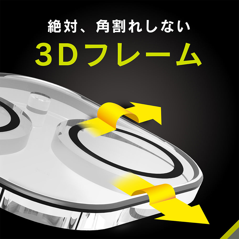 for iPhone [PicPro CUSHION] 高画質写真が撮れる ウルトラクリア カメラレンズ保護ガラス