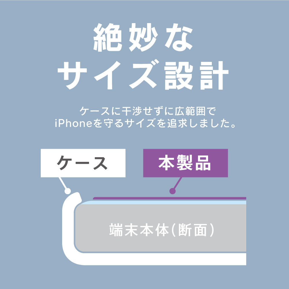 ajouter アジュテ for iPhone 光沢 ダイヤモンドカットガラス