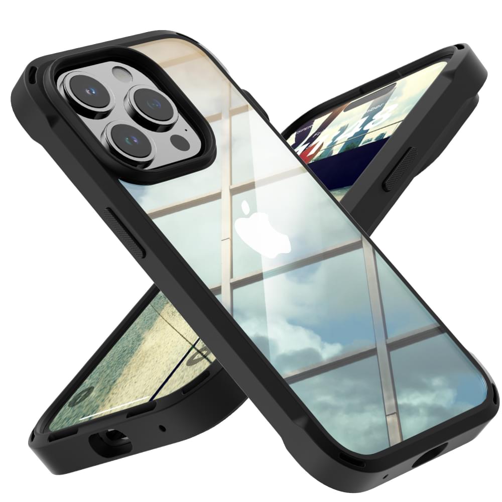 BESPER ベスパー for iPhone 衝撃吸収 ハイブリッドケース-ブラック